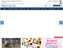Tablet Screenshot of partylite.ca